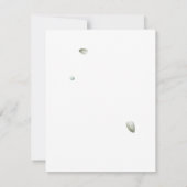 Eucalyptus Waterverf Foliage Script Vrijgezellenfe Kaart (Achterkant)