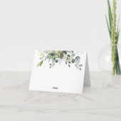 Eucalyptus Waterverf gevolgd door Hartelijk dank Bedankkaart (Achterkant)