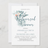 Eucalyptus | Waterverf Groen repetitie diner Kaart (Voorkant)