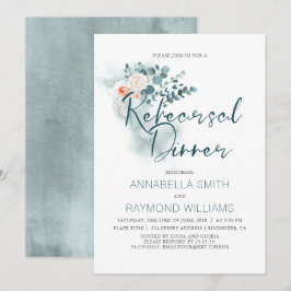 Eucalyptus | Waterverf Groen repetitie diner Kaart