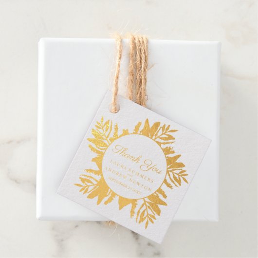 Eucalyptus waterverf groene bladeren bedankt bedankjes labels (Met doos)