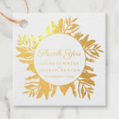 Eucalyptus waterverf groene bladeren bedankt bedankjes labels (Voorkant)