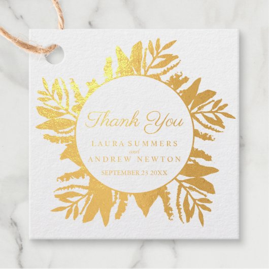 Eucalyptus waterverf groene bladeren bedankt bedankjes labels (Voorkant)