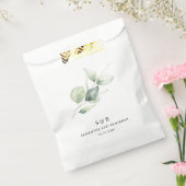 Eucalyptus Waterverf huwelijksreceptie Bedankzakje (Gezegeld)