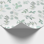 Eucalyptus Waterverf inpakpapier (Hoek)