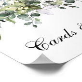 Eucalyptus Waterverf Kaarten en cadeaubonborden vo Poster (Hoek)