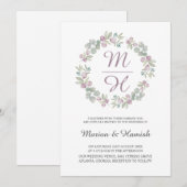 Eucalyptus Waterverf krans bruiloft Kaart (Voorkant / Achterkant)
