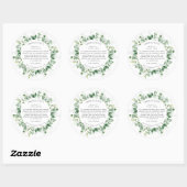 Eucalyptus Waterverf Krans Ingredienten Labels (Vel)