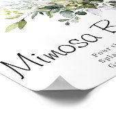 Eucalyptus Waterverf Mimosa Bar Poster Bord (Hoek)