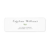 Eucalyptus Waterverf Moderne Return Address Labels (Voorkant)