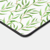 Eucalyptus waterverf patroon op witte verpakking p bureaumat (Hoek)