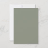 Eucalyptus Waterverf Plat Save The Date Kaart (Achterkant)