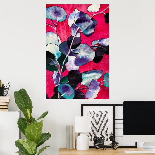 Eucalyptus waterverf poster (Thuiskantoor)