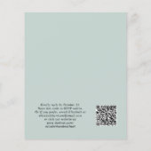 Eucalyptus Waterverf QR Code Weddenschap (Achterkant)