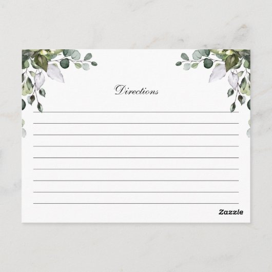 Eucalyptus Waterverf Recipe Kaart (Achterkant)