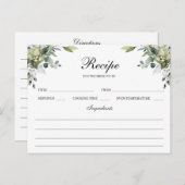 Eucalyptus Waterverf Recipe Kaart (Voorkant / Achterkant)