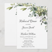 Eucalyptus Waterverf repetitie binnenste uitnodigi Kaart (Voorkant / Achterkant)