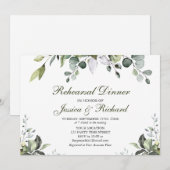 Eucalyptus Waterverf repetitie binnenste uitnodigi Kaart (Voorkant / Achterkant)