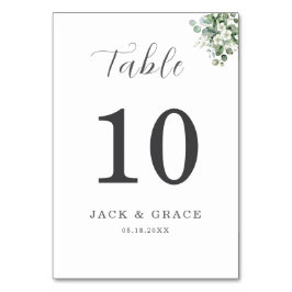 Eucalyptus waterverf rustiek groen bruiloft kaart