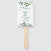 Eucalyptus Waterverf Sage Emerald Green Programme Handwaaier (Voorkant)