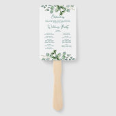 Eucalyptus Waterverf Sage Emerald Green Programme Handwaaier (Achterkant)