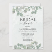 Eucalyptus waterverf Sage Groen VRIJGEZELLENFEEST Kaart (Voorkant)