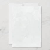 Eucalyptus waterverf Sage Groene Bruiloft Kaart (Achterkant)