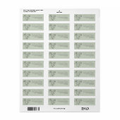 Eucalyptus Waterverf Saliegroene Trouwlabel Etiket (Full Sheet)