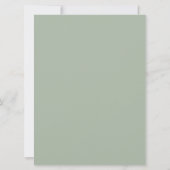 Eucalyptus Waterverf Stofblauw Bruidsdouche Kaart (Achterkant)