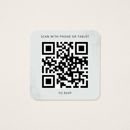 Eucalyptus Waterverf Succulent Wedding RSVP Kaart (Achterkant)