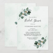 Eucalyptus Waterverf verlaat Vrijgezellenfeest Kaart (Voorkant / Achterkant)