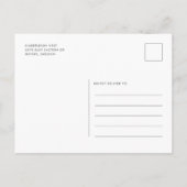 Eucalyptus Waterverf Vloeiend Vrijgezellenfeest Uitnodiging Briefkaart (Achterkant)