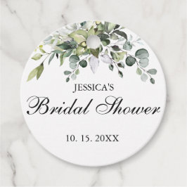 Eucalyptus Waterverf Vrijgezellenfeest Favor Tags Bedankjes Labels