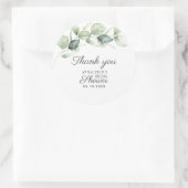 Eucalyptus Waterverf Vrijgezellenfeest Hartelijk d Ronde Sticker (Tas)