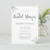 Eucalyptus Waterverf Vrijgezellenfeest Kaart (Staand voorkant)