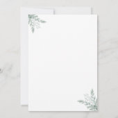 Eucalyptus Waterverf Vrijgezellenfeest Kaart (Achterkant)