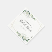 Eucalyptus Waterverf Vrijgezellenfeest Napkins Servet (Hoek)