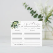 Eucalyptus Waterverf Vrijgezellenfeest Recipe Kaar (Staand voorkant)