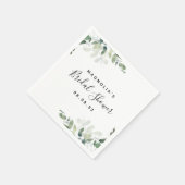 Eucalyptus Waterverf Vrijgezellenfeest Servet (Hoek)