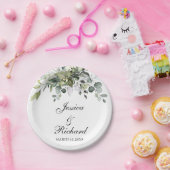 Eucalyptus Waterverf Weddenschap Borden Papieren Bordje (Feest)