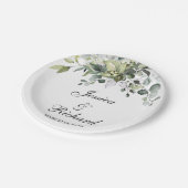 Eucalyptus Waterverf Weddenschap Borden Papieren Bordje (Gekanteld)