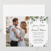 Eucalyptus Waterverf Weddenschap FOTO Kaart (Voorkant / Achterkant)