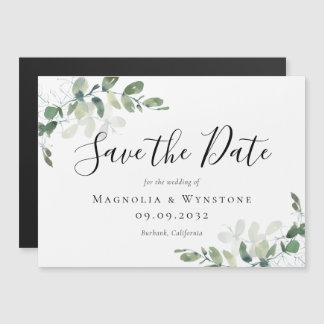 Eucalyptus Waterverf Weddenschap Save the Date Mag