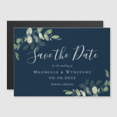 Eucalyptus Waterverf Weddenschap Save the Date Mag (Voorkant / Achterkant)