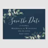 Eucalyptus Waterverf Weddenschap Save the Date Mag (Voorkant)