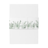 Eucalyptus Waterverf Weddenschap Uitnodigingen Wikkel (Achterkant Voorbeeld)