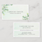 Eucalyptus Waterverf Weddenschap Visitekaartje (Voorkant / Achterkant)
