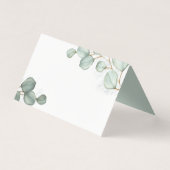 Eucalyptus Waterverf Wedding Elegant Blank Kaart (Voorkant)