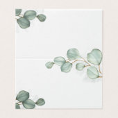 Eucalyptus Waterverf Wedding Elegant Blank Kaart (Buitenkant ongevouwen)
