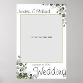 Eucalyptus Waterverf Wedding Foto Prop Poster (Voorkant)